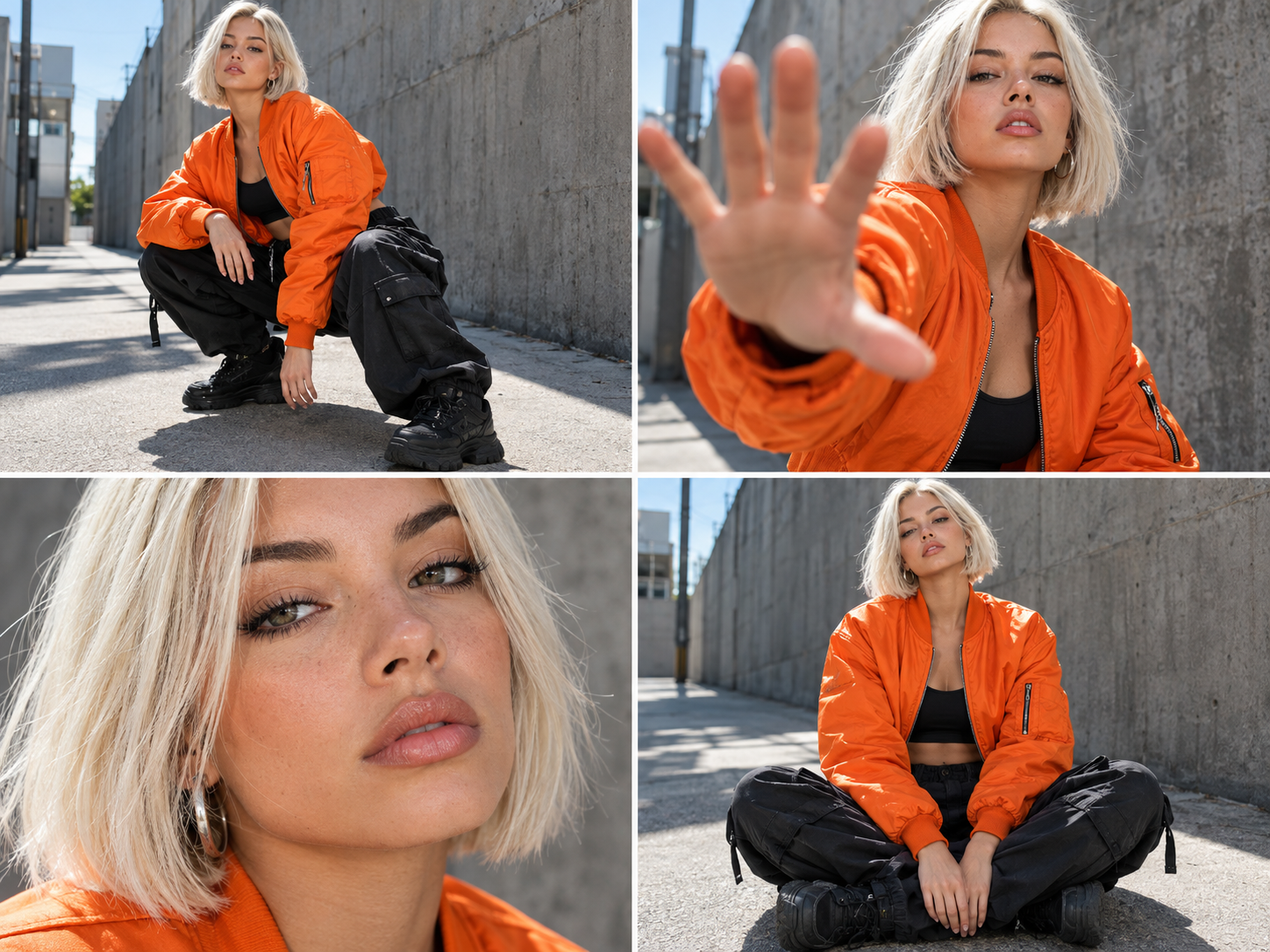Street Editorial Portrait Grid