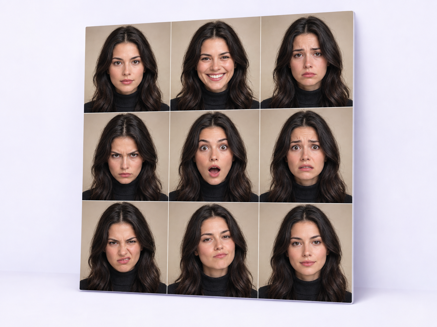 Emotion Grid Portrait