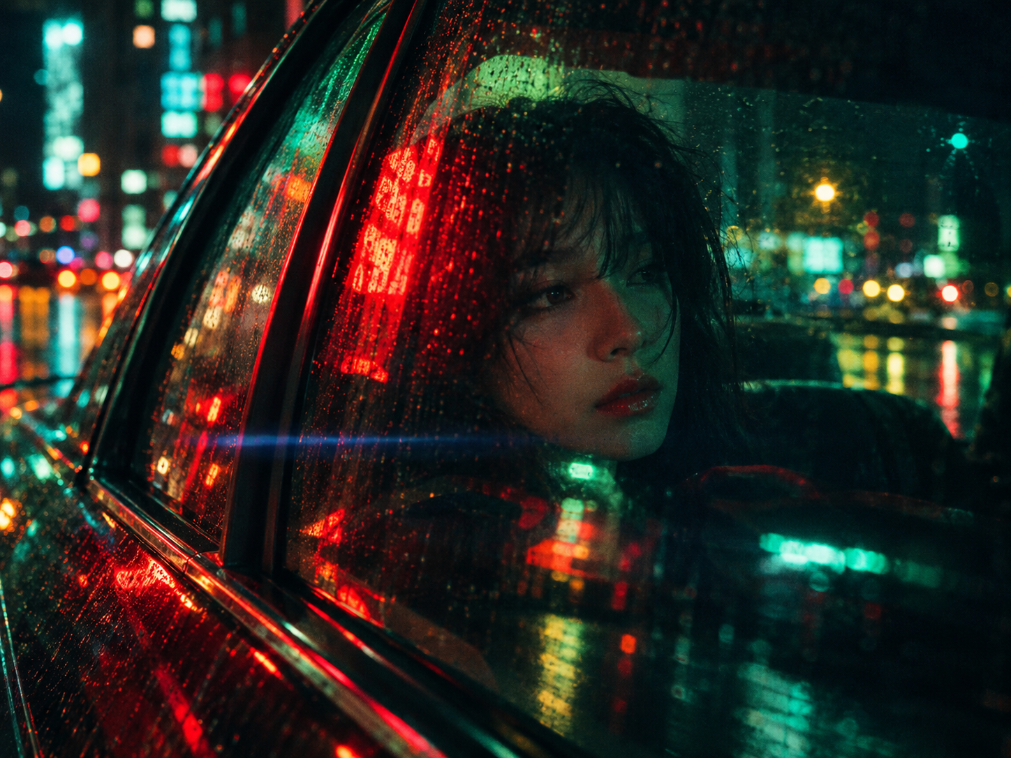 Neon Night Cinematic Portrait